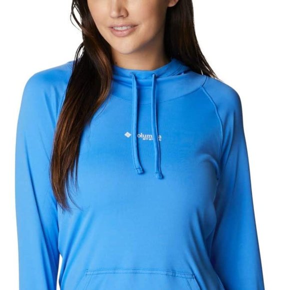 🆕Columbia Women's W PFG Respool Hoodie,  Harbor Blue, Brand NEW. NWT, Authentic - Picture 6 of 7